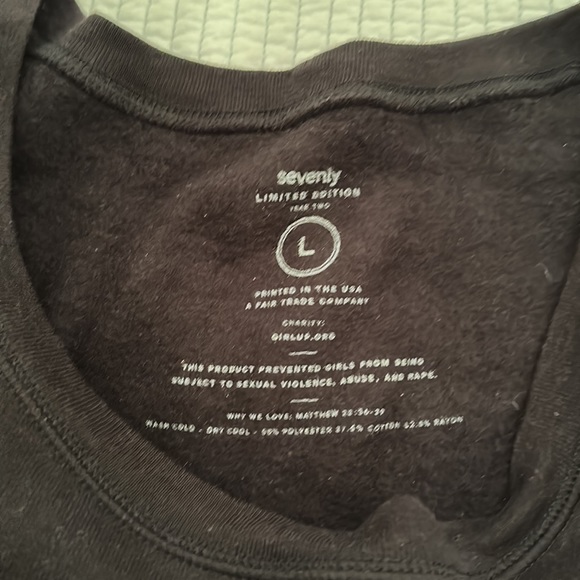 Be The Change Black Off The Shoulder Sweatshirt - Picture 2 of 4